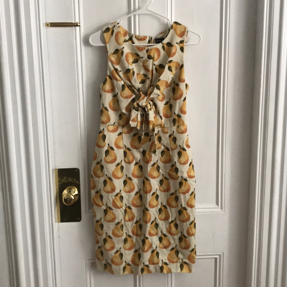 Anthropologie Pear-Print Dress